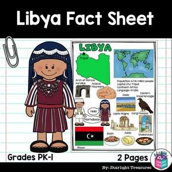 Libya Fact Sheet For Early Readers A Country Study By Starlight Treasures