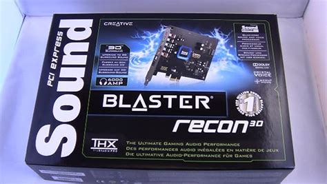 Amazon.com: Creative Sound Blaster Recon3D THX PCIE 聲卡 SB1350 : 電子
