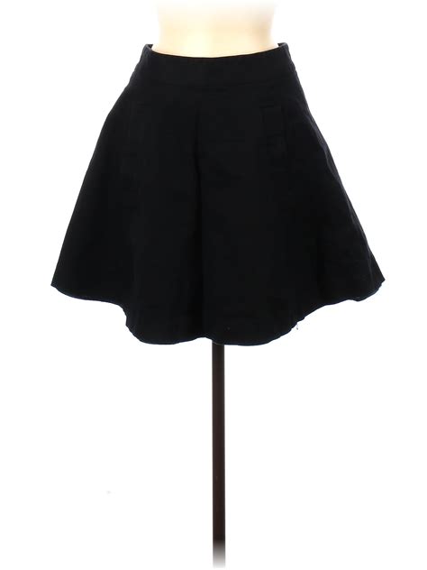 Walter By Walter Baker Solid Black Casual Skirt Size 6 93 Off Thredup