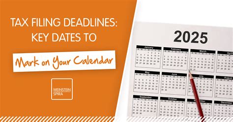 Key Tax Filing Deadline Dates To Mark On Your Calendars