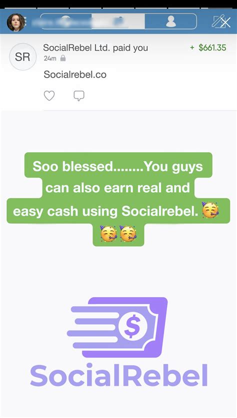 Social Rebel Payment Proofs - SocialRebel - Earn Cash, Not Swag OR Points