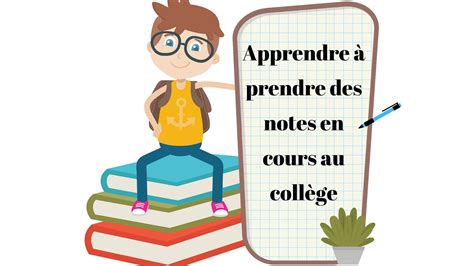 Apprendre à prendre des notes en cours au collège Apprendre réviser