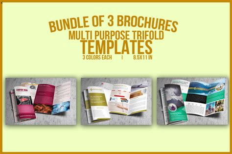 Bundle Of Multi Purpose Brochure Templates By Ayme Designs