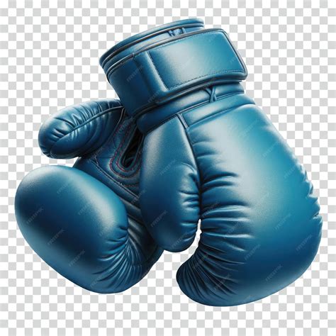 Premium PSD | Blue boxing gloves transparent background