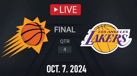 Nba Live La Lakers Vs Phoenix Suns Preseason October