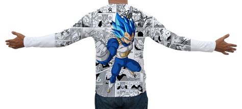 Camiseta Dragon Ball Vegeta 04 Manga Longa no Elo7 Rogério Henrique