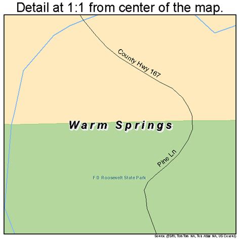 Warm Springs Georgia Street Map 1380480