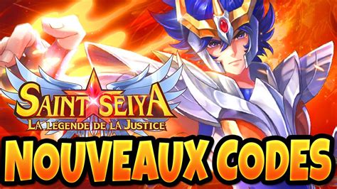 Tous Les Codes De Saint Seiya Legend Of Justice Redeem Code Gift