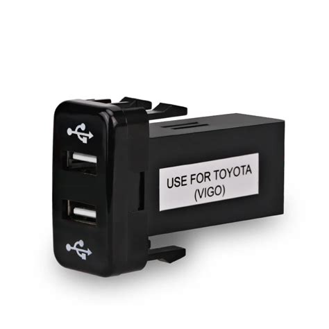 Usb Charger Adapter Port Socket For Toyota Interface 12v Usb Charger Car Cigarette Lighter