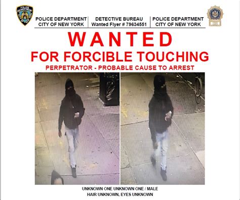 Nypd Th Precinct On Twitter Wanted Forcible Touching On