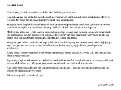 5 Contoh Surat Cinta Untuk Kakak Osis Dijamin Baper Dan Salting