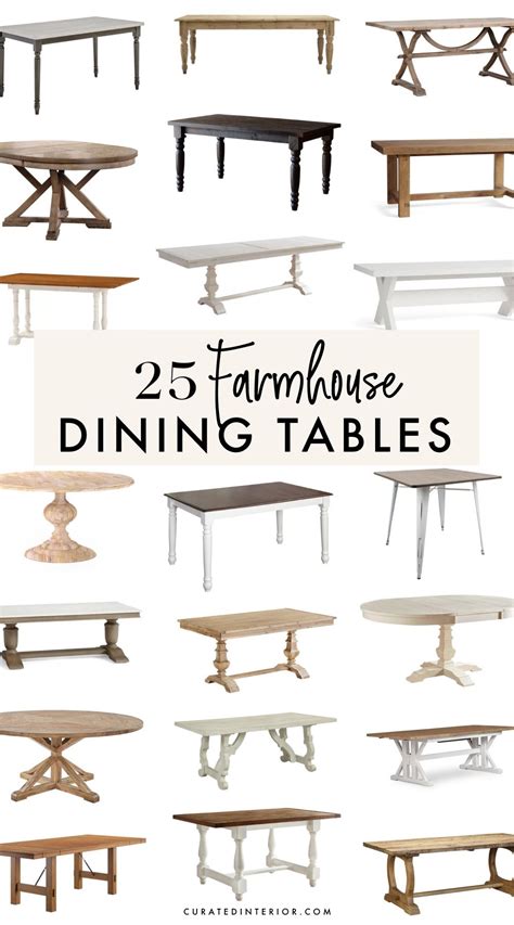 25 Best Farmhouse Dining Tables