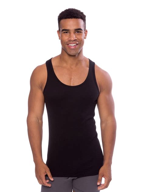 Texere Mens Bamboo Viscose Ribbed Tank Luxury Single Pack Undershirt