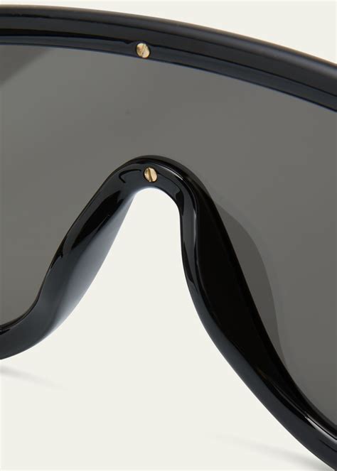 Loewe Mirror Acetate Shield Sunglasses Bergdorf Goodman