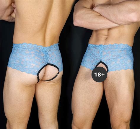 Lace Crotchless Briefs Sexy Men S Underwear Men S Bikini Crotchless Underwear Men Erotic