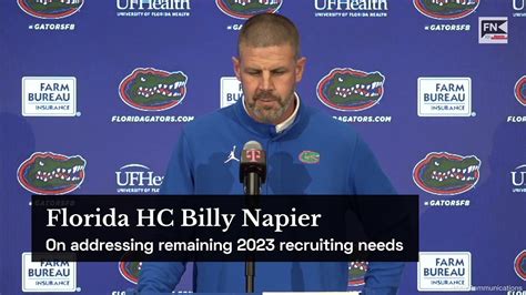 Florida HC Billy Napier On Addressing Remaining 2023 Recruiting Needs