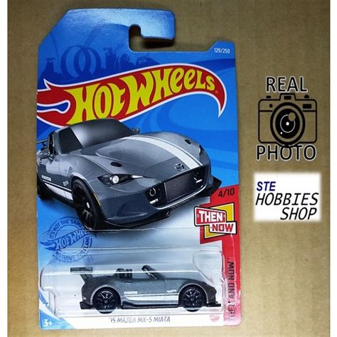 Ste Hot Wheels Mazda Mx Miata Silver Red Black Scale Car Toys Shopee Malaysia