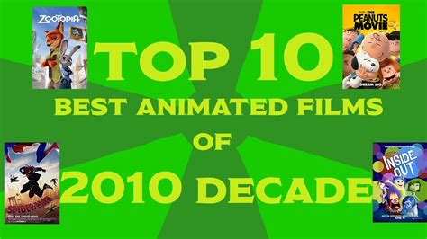 The Top Ten Best Animated Films Of The 2010s Decade Youtube