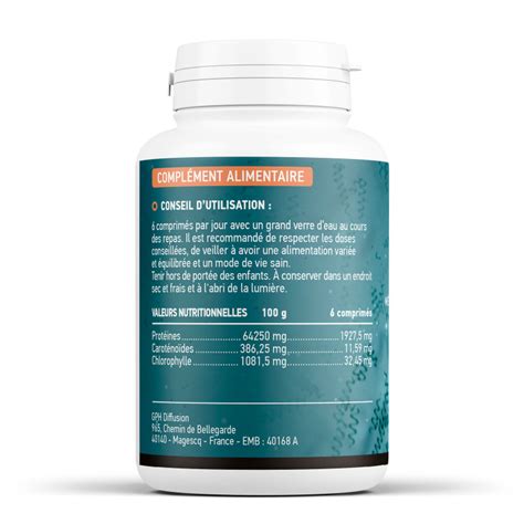 Spiruline Bio Comprim S Mg