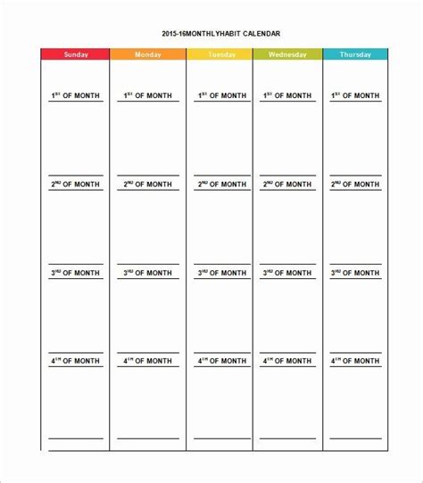 Monthly Schedule Template Excel Elegant Monthly Schedule Template 16 ...