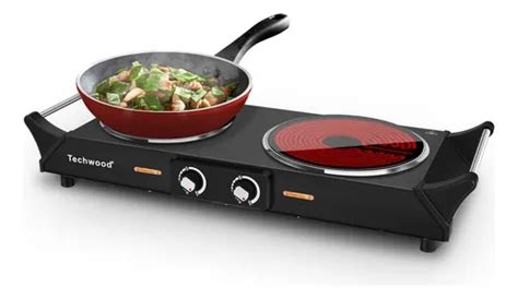 Hot Plate Estufa Eléctrica Techwood De W Encimera Dob Cuotas sin interés