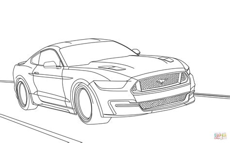 Ford Mustang 2015 Super Coloring Cars 2015 Ford | Mustang cars, Mustang drawing, Ford mustang