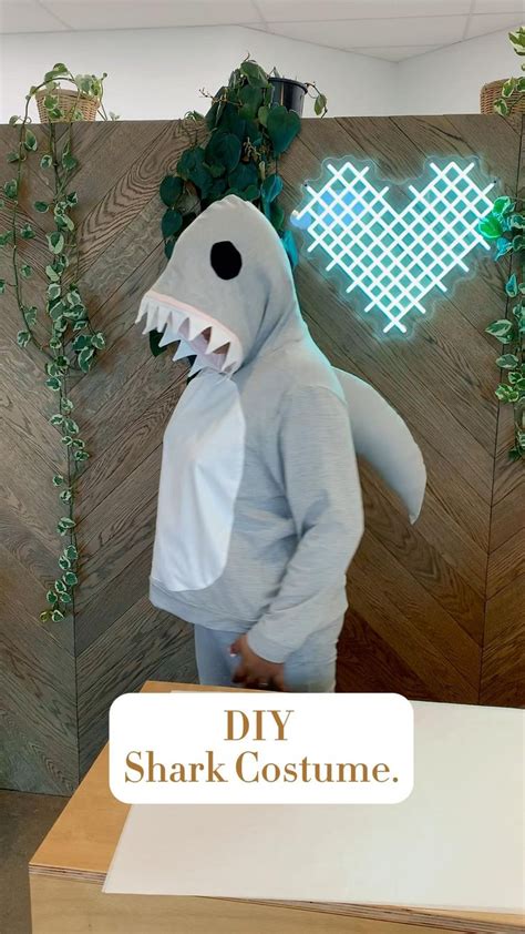 DIY shark Costume. [Video] | Shark costumes, Diy shark costume, Shark ...