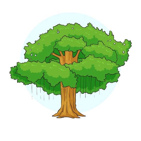 Premium Vector Bodhi Tree Vector Illustration