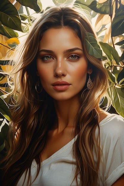 Premium Ai Image High Contrast Portrait Of A Model With A Shadow On