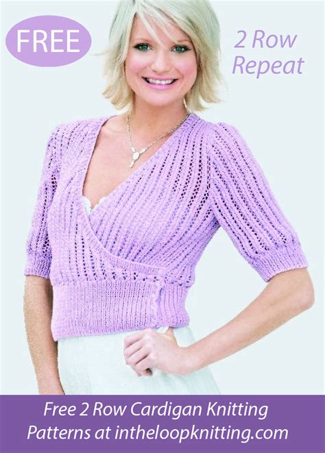 Women S Cardigan Knitting Patterns With Row Repeat In The Loop Knitting