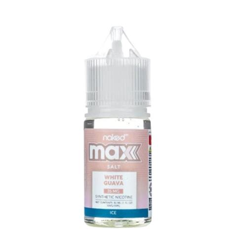Naked Vape Salts MAX White Guava Ice Bring My Vape