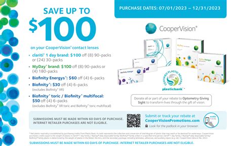 How To Claim A CooperVision And Biofinity Contacts Rebate 2024