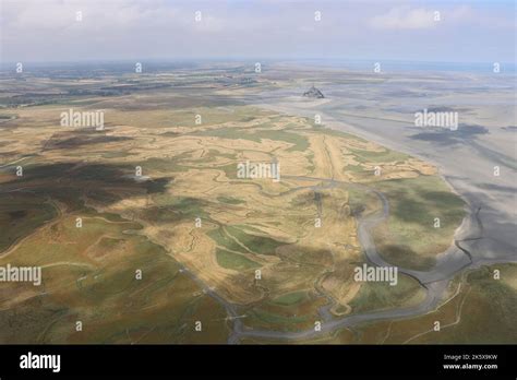 Aerial view of the Mont Saint Michel bay Stock Photo - Alamy