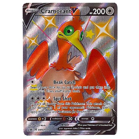 PokÉmon Tcg Cramorant V Shiny Promo Swsh086 Hero Stash