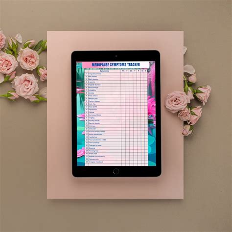 Menopause Help Symptom Tracker For Women Wellness Journal Printable