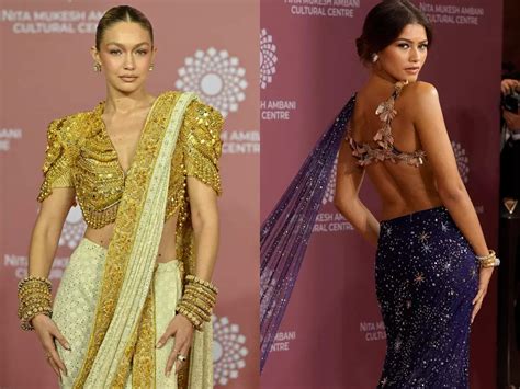 Gigi Hadid And Zendaya Slay In Sari During India Visit The Times Of India