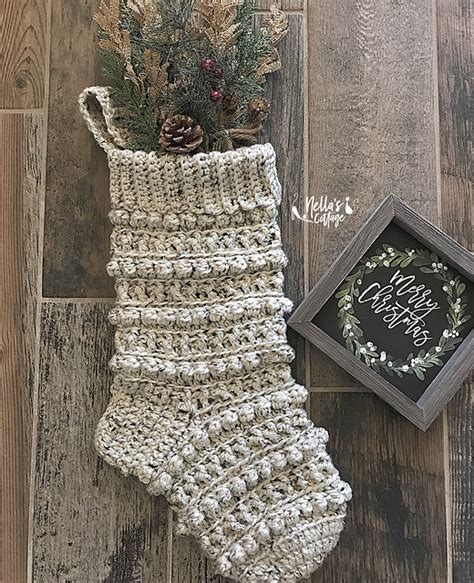 Ravelry The Amara Christmas Stocking Pattern By Jen Mitchell Nella S