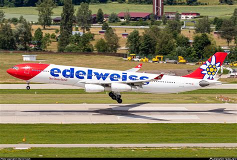 HB JME Edelweiss Air Airbus A340 313 Photo By Mario Trusch ID 1082500