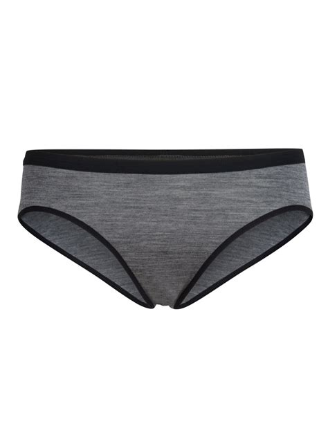 Majtki Bikini Damskie Icebreaker Siren Bikini Szaro Czarne Sklep