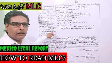 How To Readunderstand Mlc Medico Legal Report Mlr Medico Legal