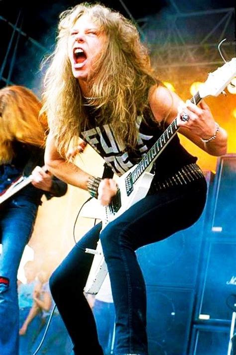 James Hetfield Of Metallica 1980s Fuck Yeah 198039s De Wonderjaren Van