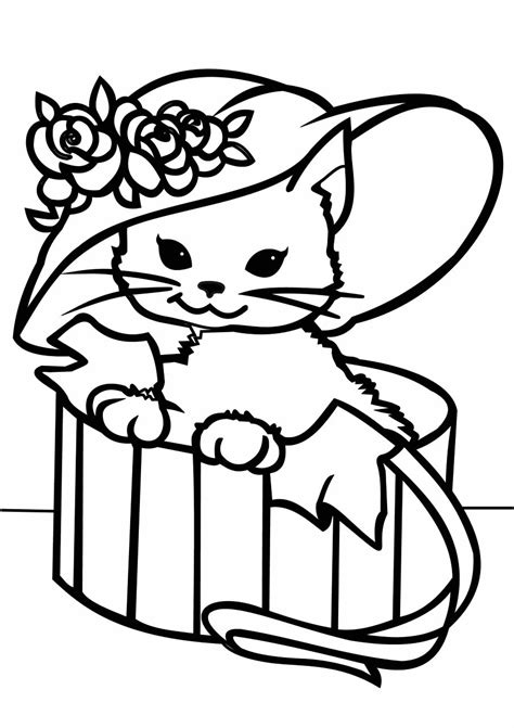 Трафарет Кошка в шляпе - Производим развивающие наборы и трафареты для ...