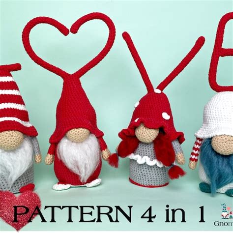 Valentine Gnome Crochet Pattern Etsy