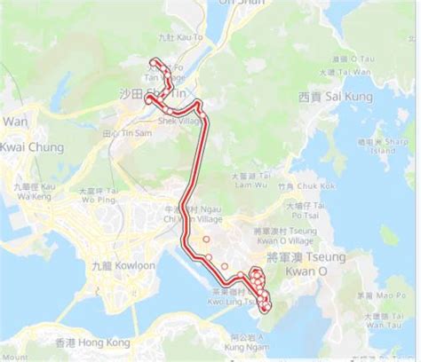 New Territories Bus Route Line No 88X Runs From Fo Tan Chun Yeung