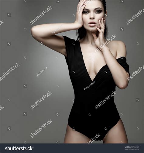 Attractive Sexual Brunette Lingerie Stock Photo 557288989 Shutterstock