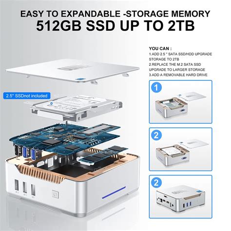 OUVIS GK3 Plus Mini PC Intel Alder 16GB RAM 512GB ROM EU