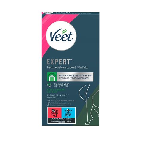 Veet Епилиращи ленти за тяло за суха кожа х12 бр