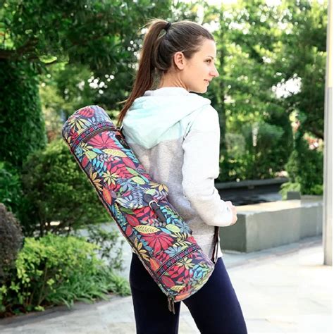 Waterproof Canvas Yoga Backpack Yoga Bag Gym Mat Bag Waterproof Mat Bag ...