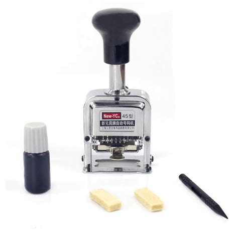 buy  inking number stamp  digits automatic numbering machine metal