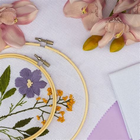 Embroidery Ring With Fabric Accessories Hobbii